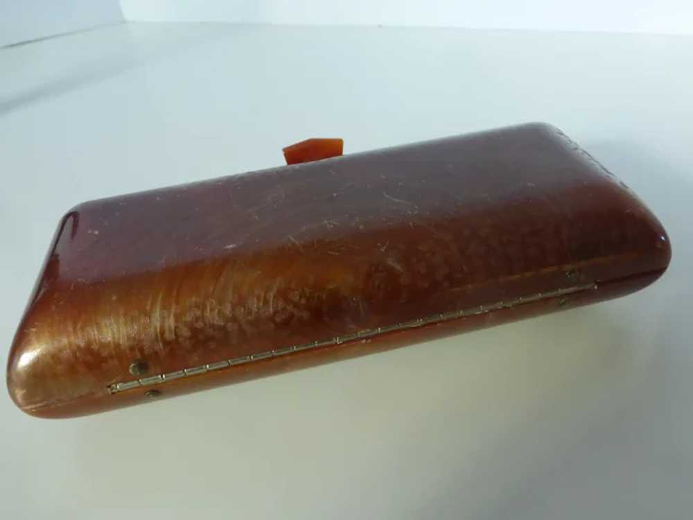 1950s Lucite Baguette Clutch Purse withRhinestone… - image 6