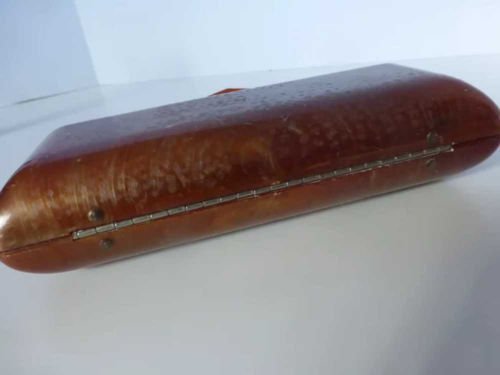 1950s Lucite Baguette Clutch Purse withRhinestone… - image 8