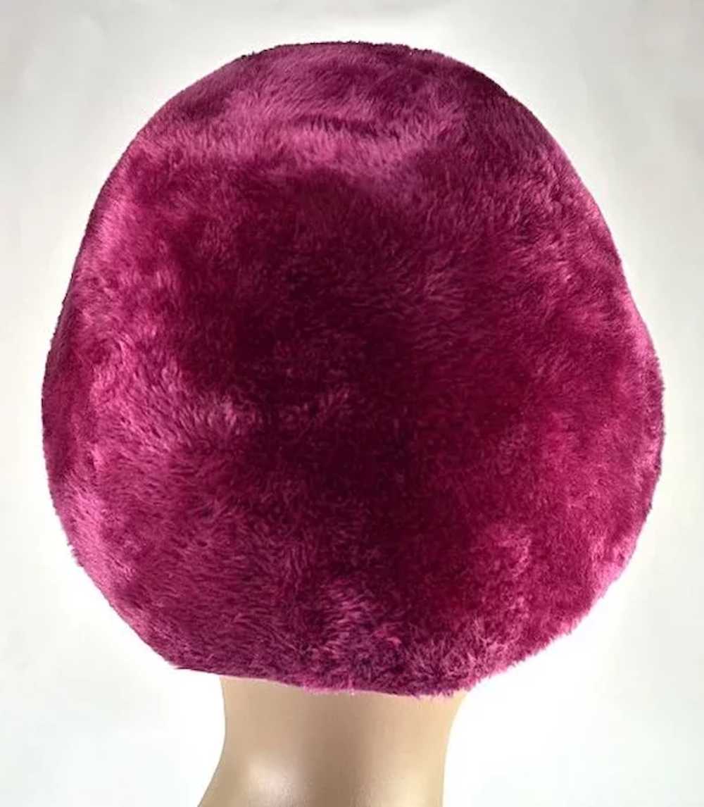 Vintage 1950's Purple Dior "Gumdrop" Hat - image 2