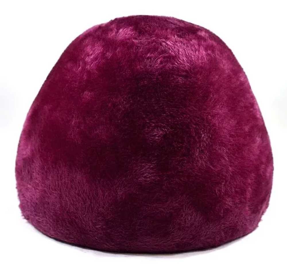 Vintage 1950's Purple Dior "Gumdrop" Hat - image 5