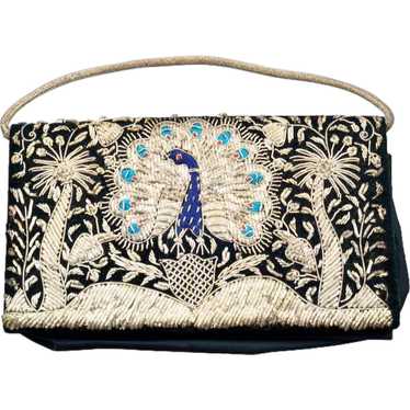 Beautiful Bohemian Embroidered Peacock Handbag