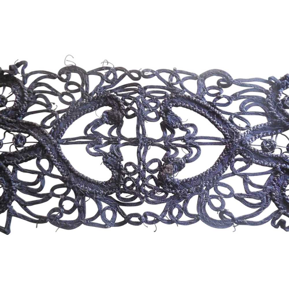 Victorian Black Lace Ribbon - image 1