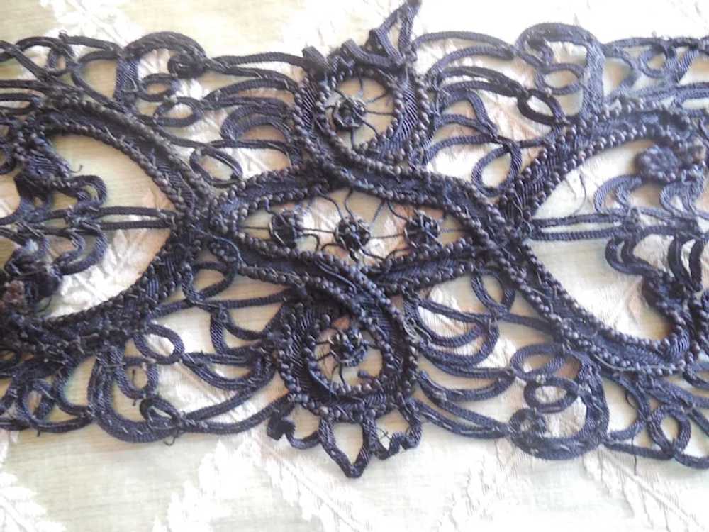 Victorian Black Lace Ribbon - image 2