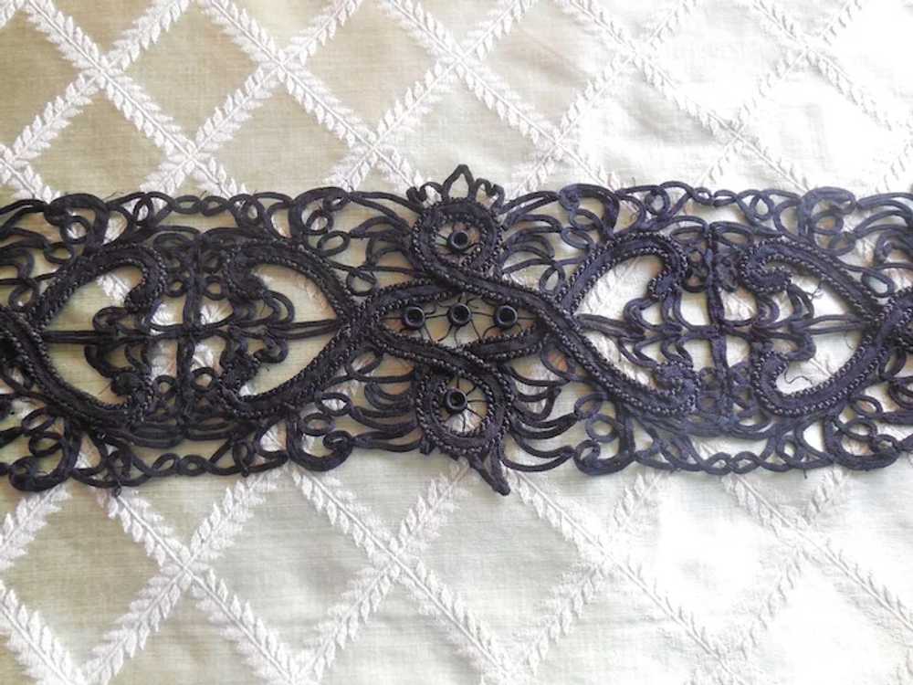 Victorian Black Lace Ribbon - image 3