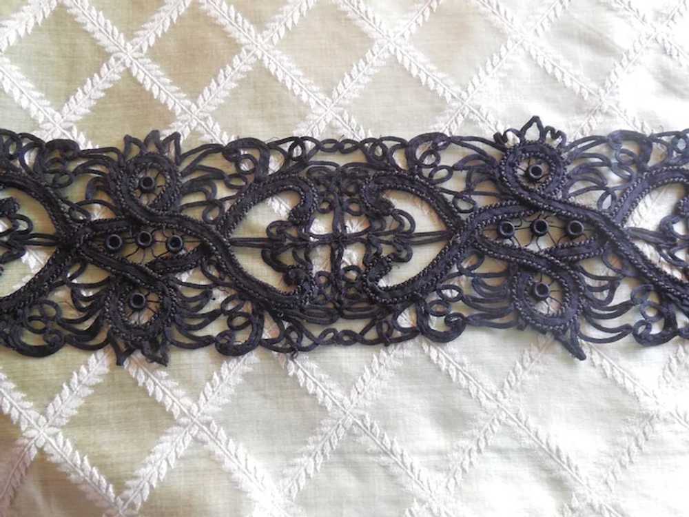 Victorian Black Lace Ribbon - image 4