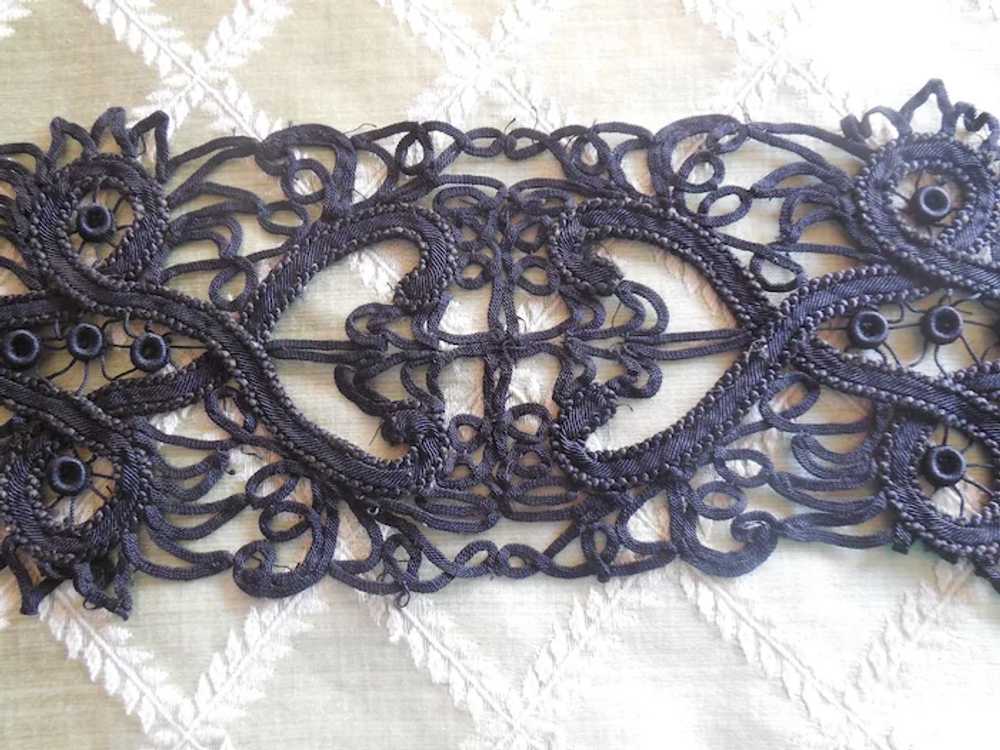 Victorian Black Lace Ribbon - image 5