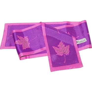 Nasharr Freres 40" Long Purple & Fuchsia Pink Lea… - image 1