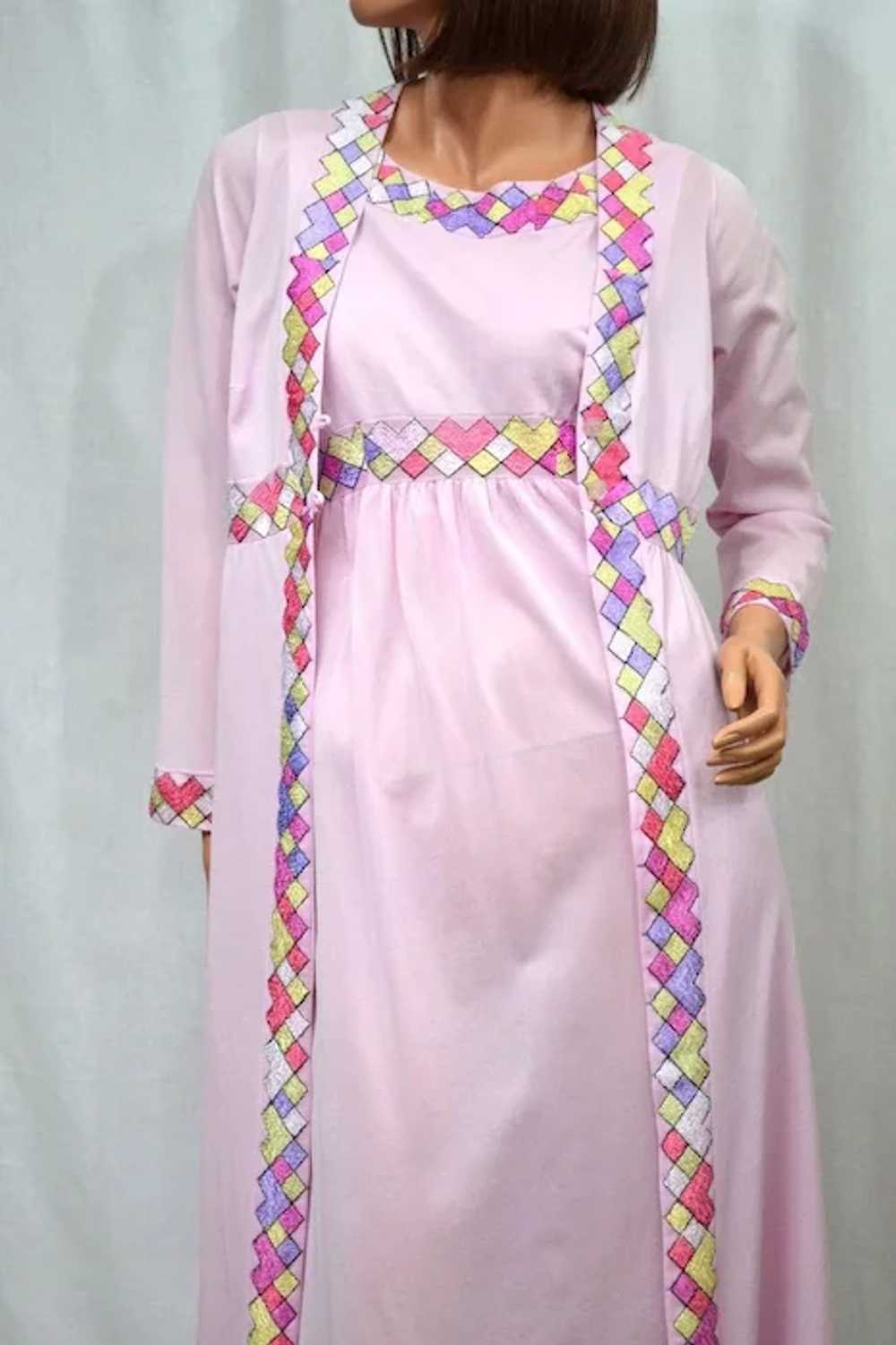 Circa 1970s Emilio Pucci Tagged 2-Pc Pink Mauve N… - image 3