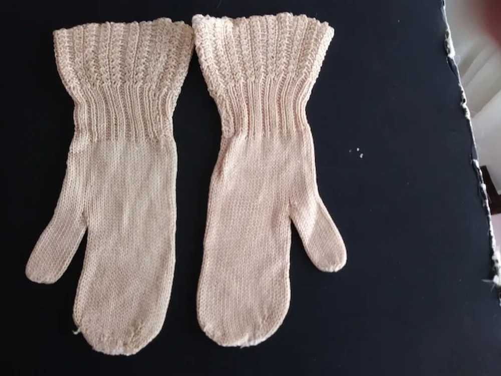 Early Silk Baby Mittens - image 2