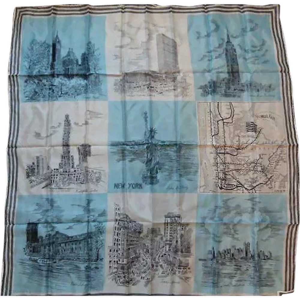 Vintage New York City Scarf - image 1