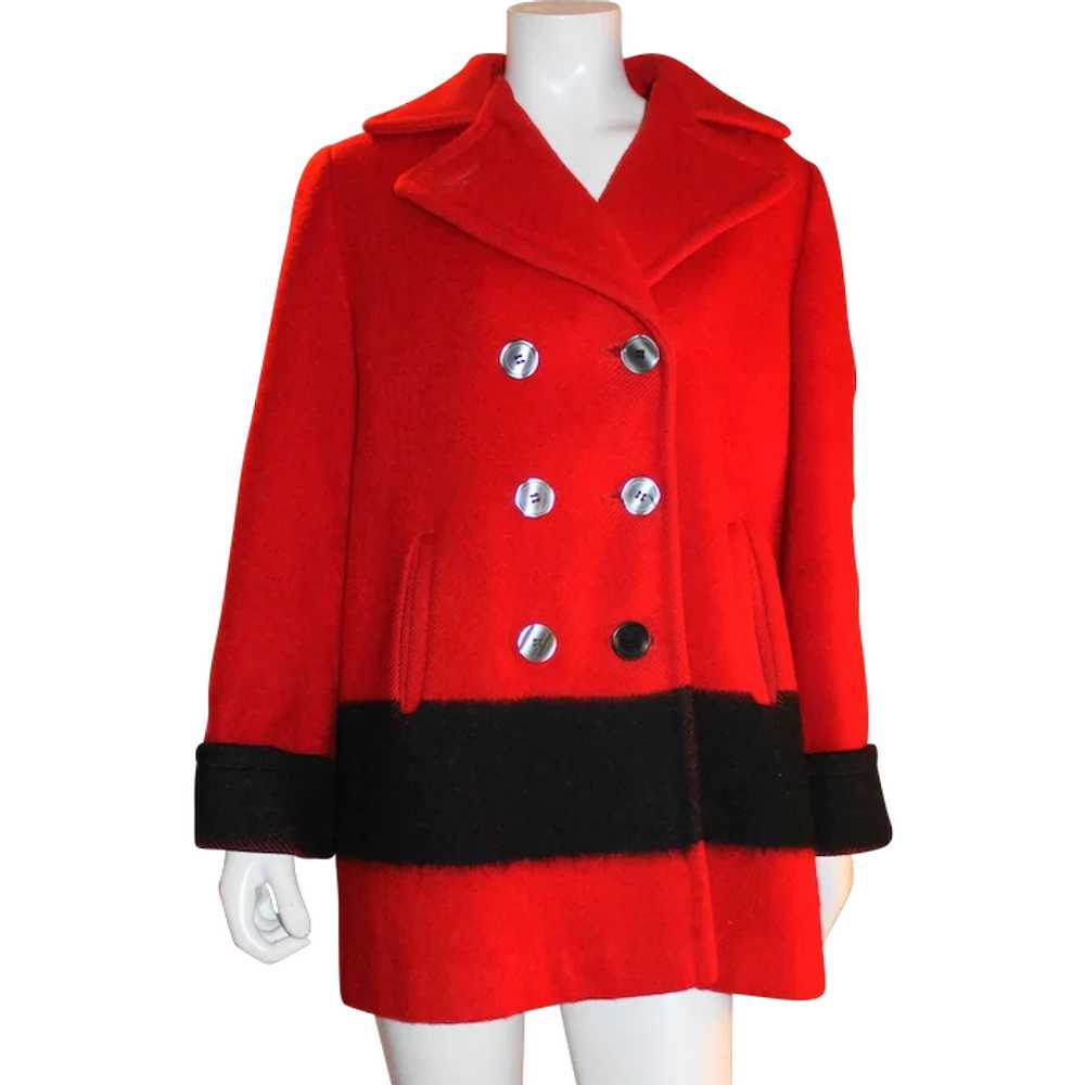 Ladies Red Hudson Bay Coat - image 1