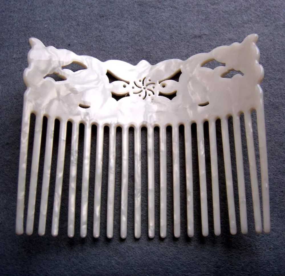 Mother of pearl effect hair comb hair accessory - image 4