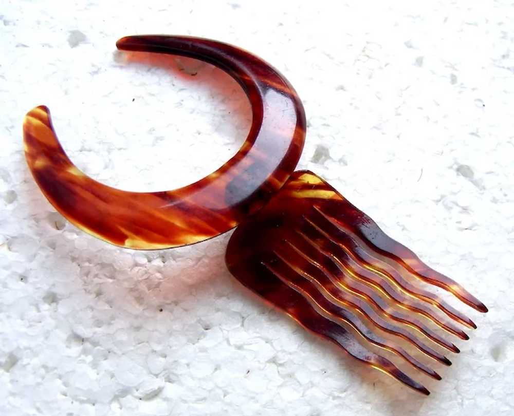 Two crescent shaped hair combs or hair accessories - image 11