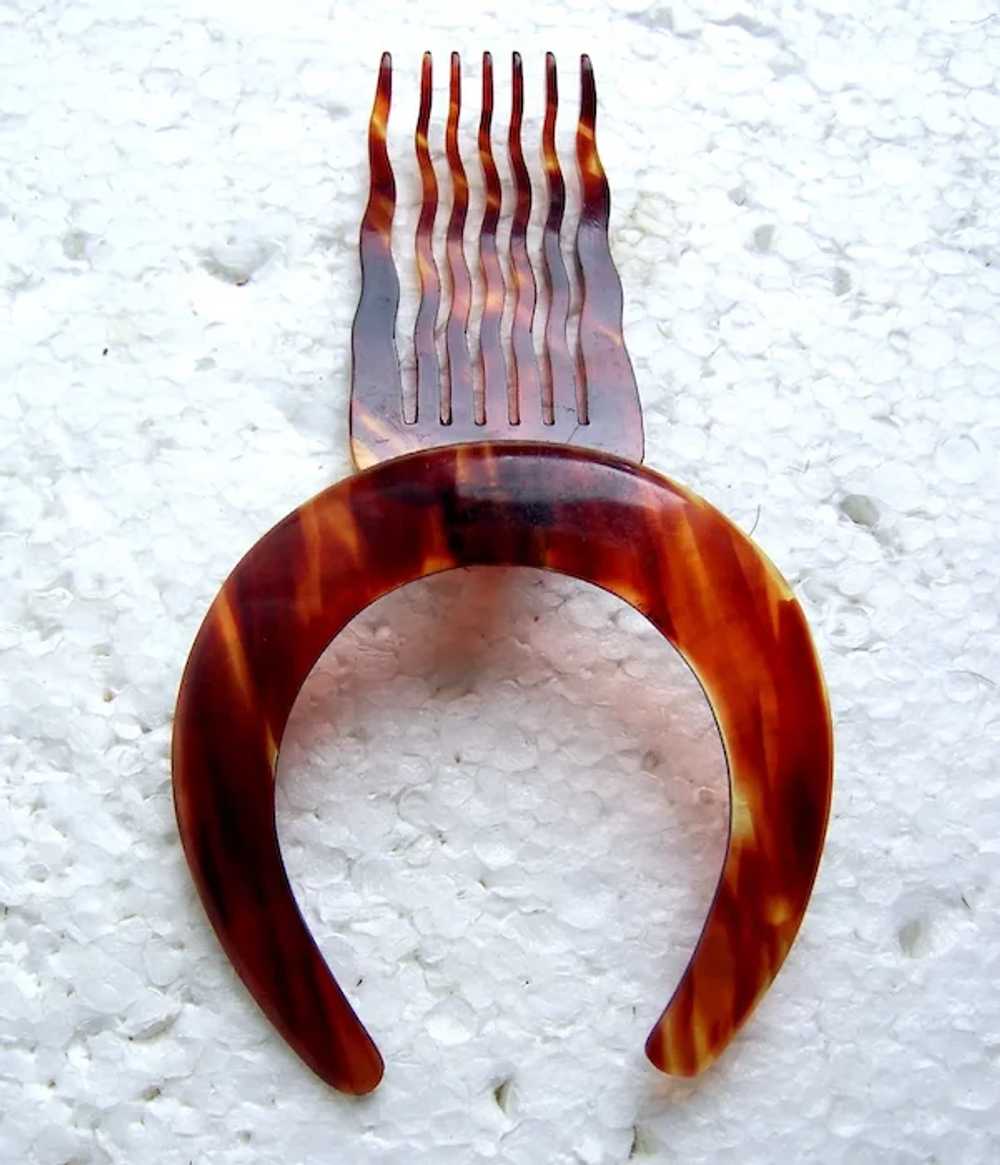 Two crescent shaped hair combs or hair accessories - image 6