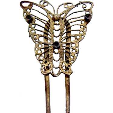 Vintage chinese hair comb - Gem