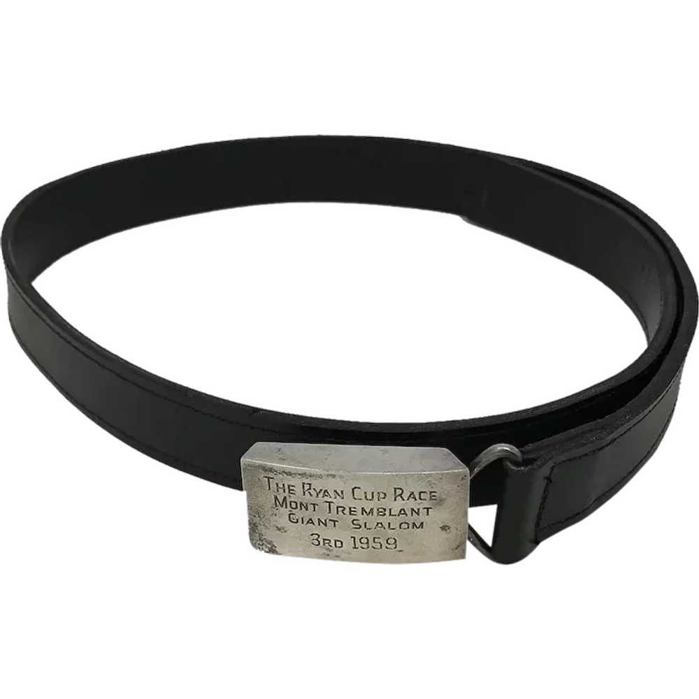 Carl Poul Petersen Silver Leather Belt - image 1