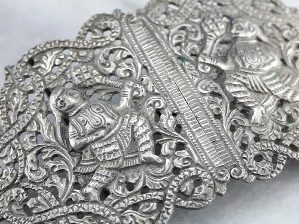 Ornate India Vintage Belt Buckle - image 2
