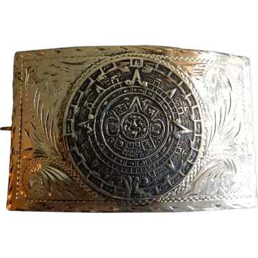 La Esperanza Mexican Sterling Silver "Aztec Sun S… - image 1
