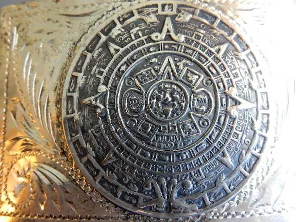 La Esperanza Mexican Sterling Silver "Aztec Sun S… - image 2