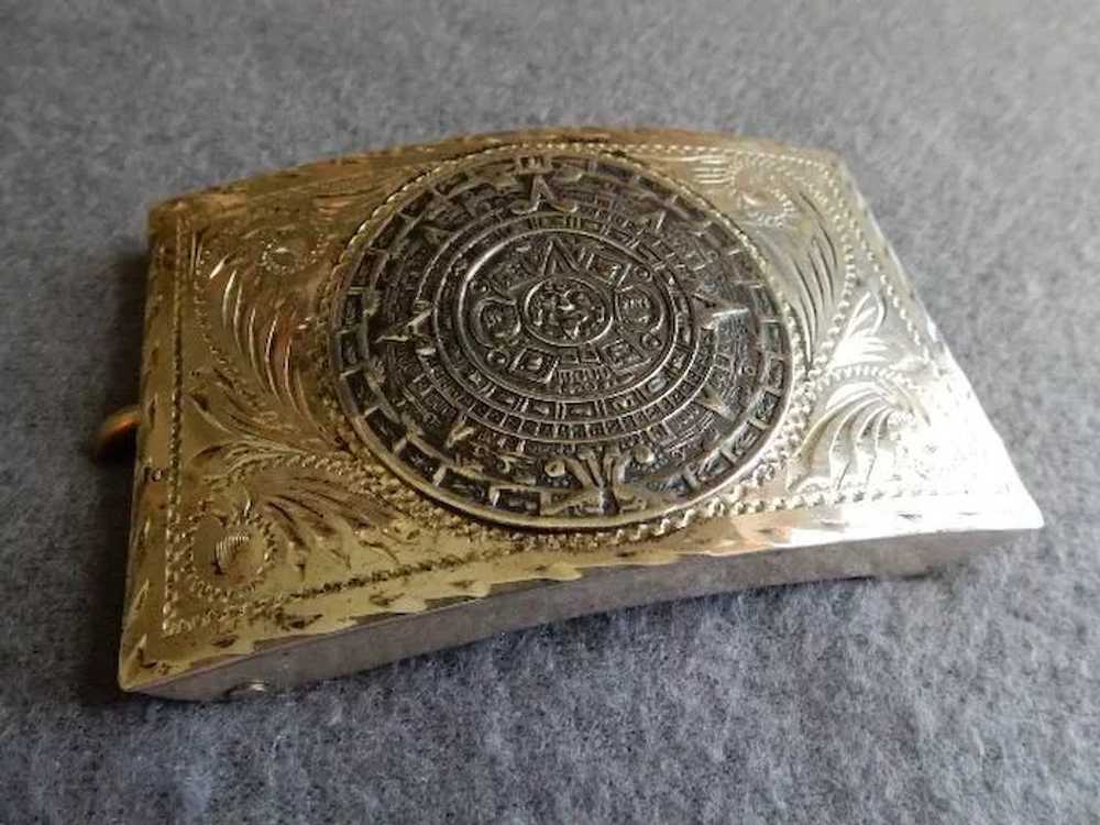 La Esperanza Mexican Sterling Silver "Aztec Sun S… - image 5