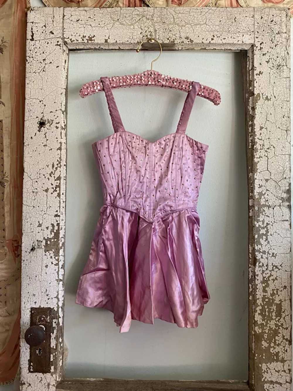 Vintage Ballet Costume Tutu Dusty Lavender Pink B… - image 11