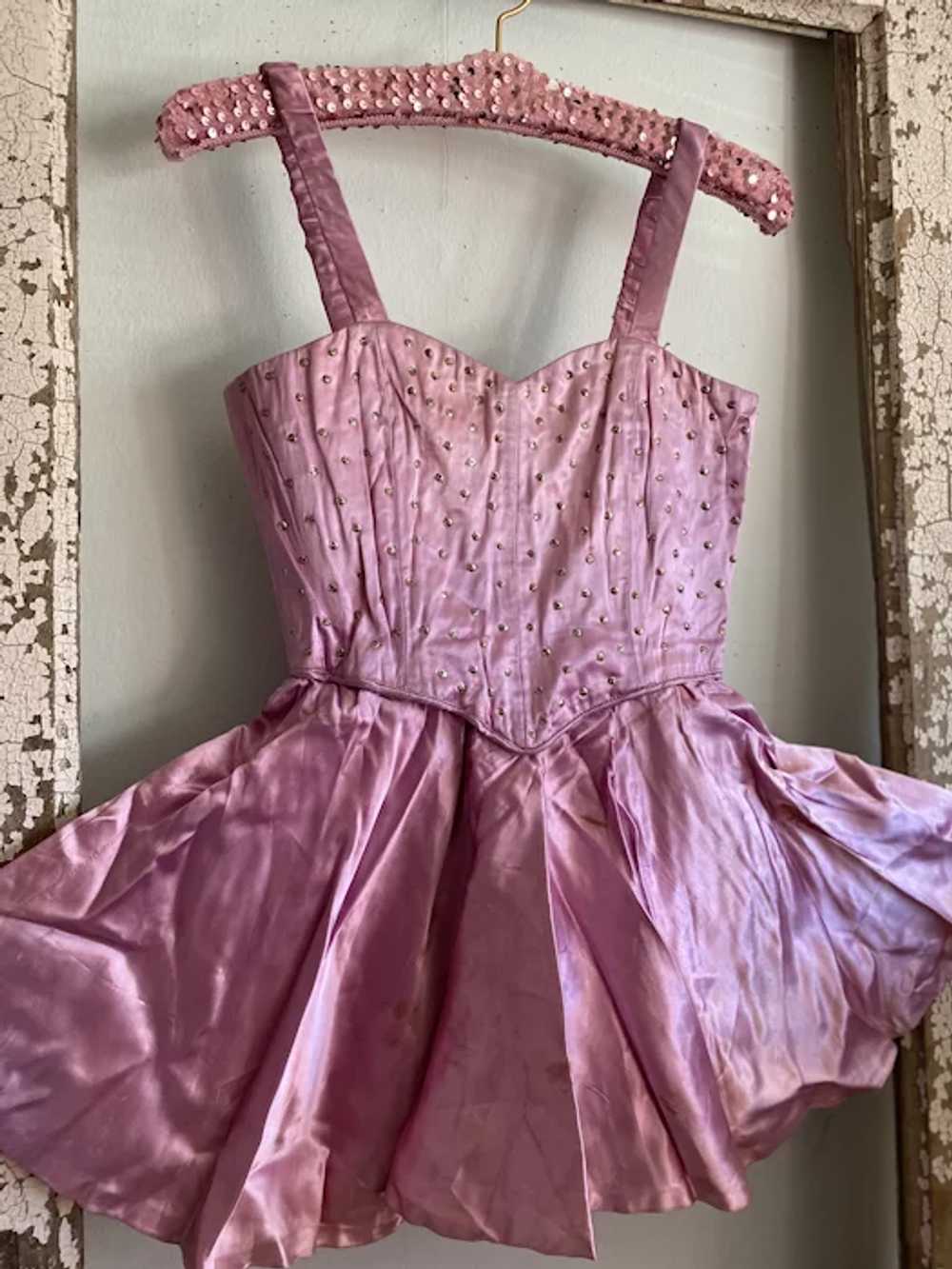 Vintage Ballet Costume Tutu Dusty Lavender Pink B… - image 12