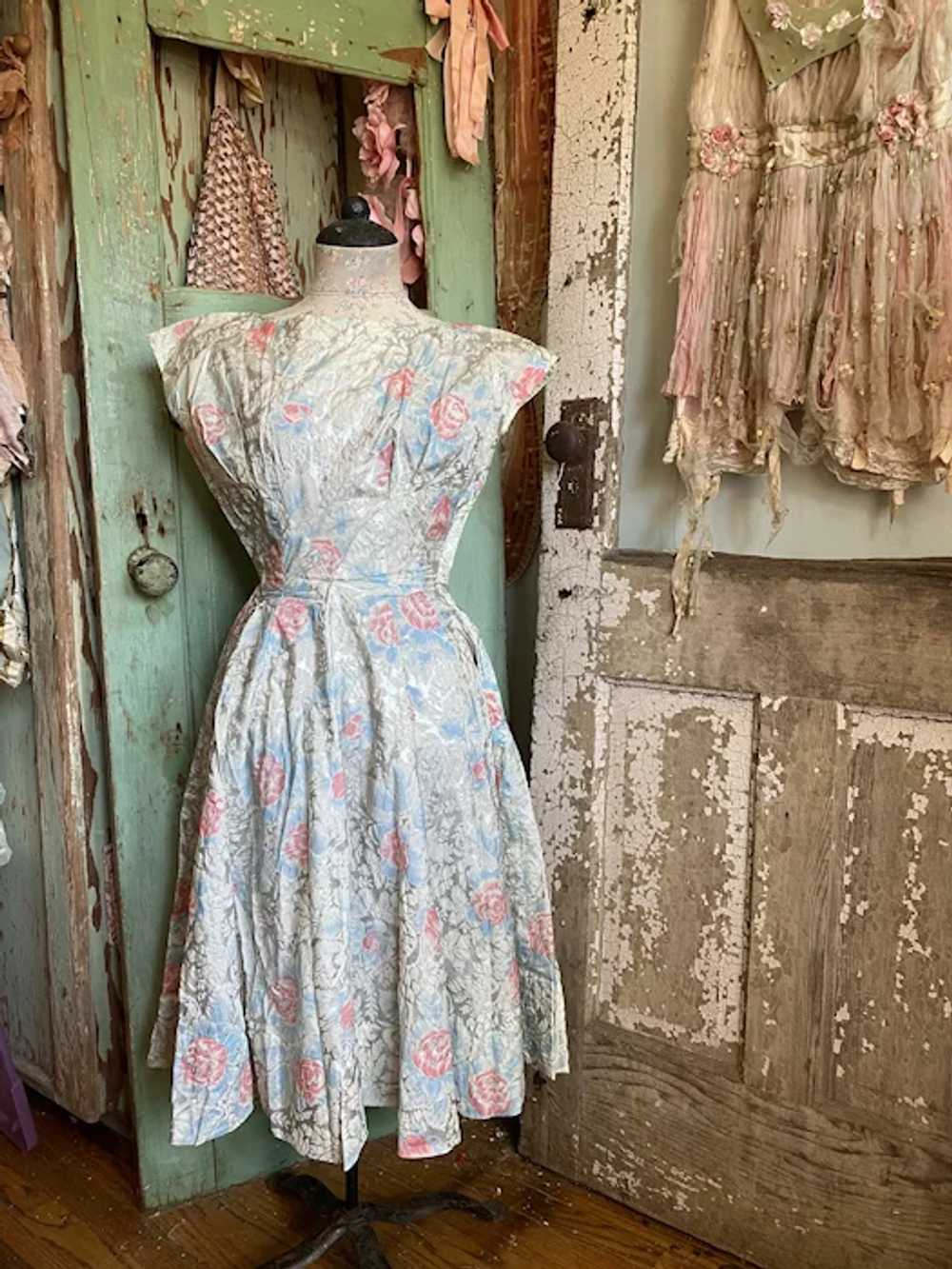 Bella Bordello AMAZING Vintage Late 40s Dress Sil… - image 10