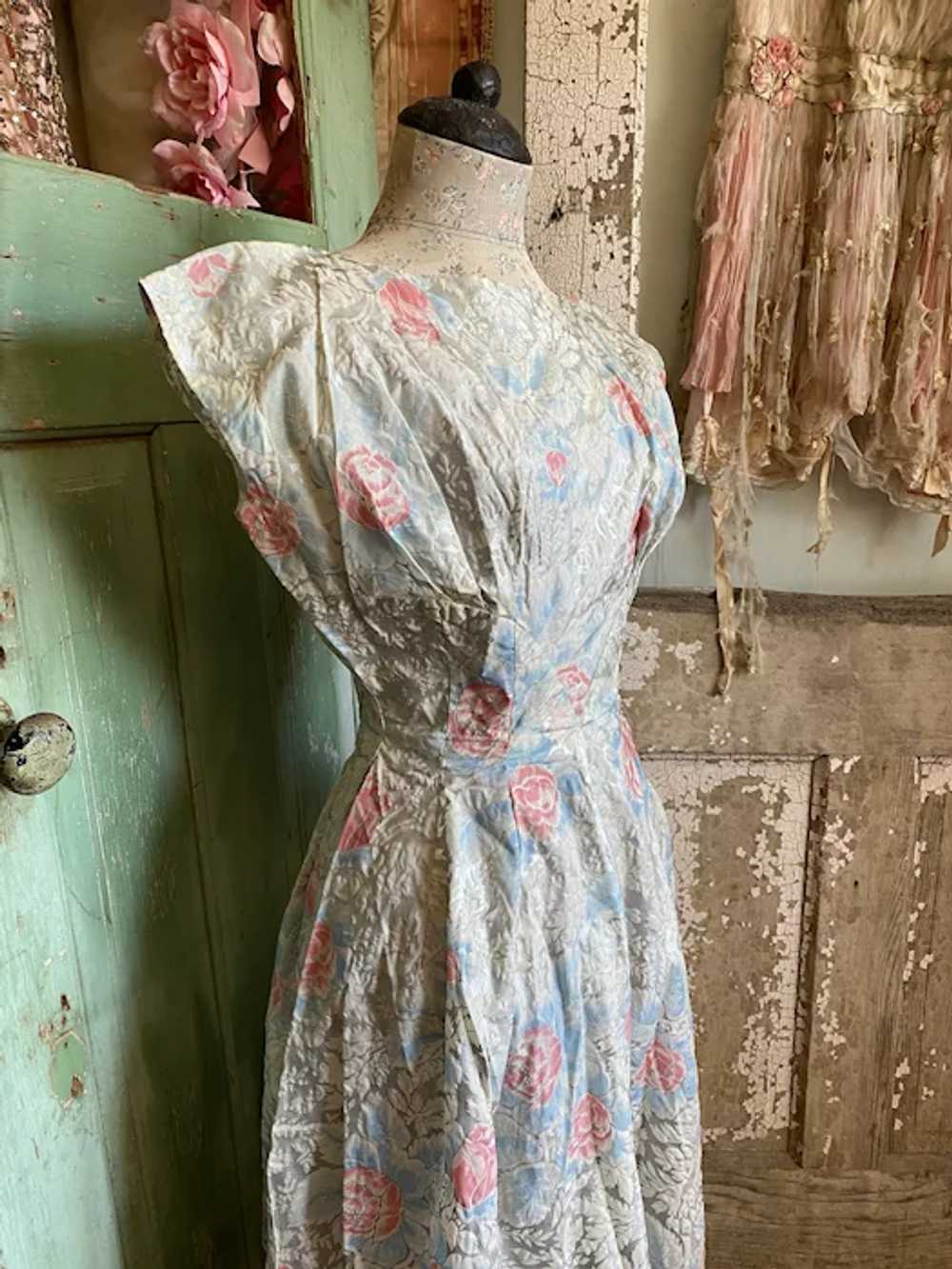 Bella Bordello AMAZING Vintage Late 40s Dress Sil… - image 12
