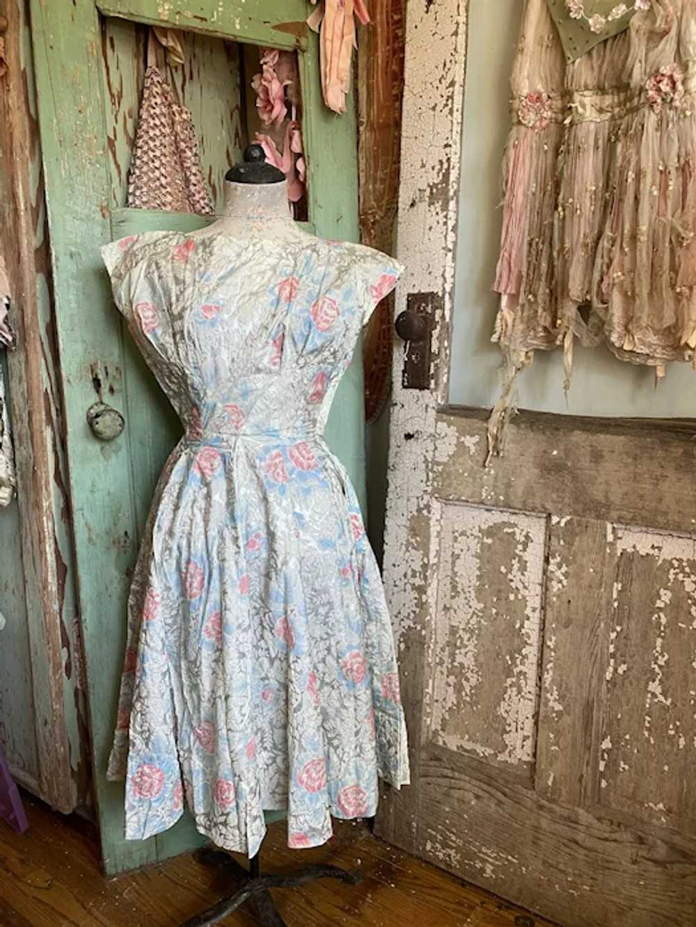 Bella Bordello AMAZING Vintage Late 40s Dress Sil… - image 2