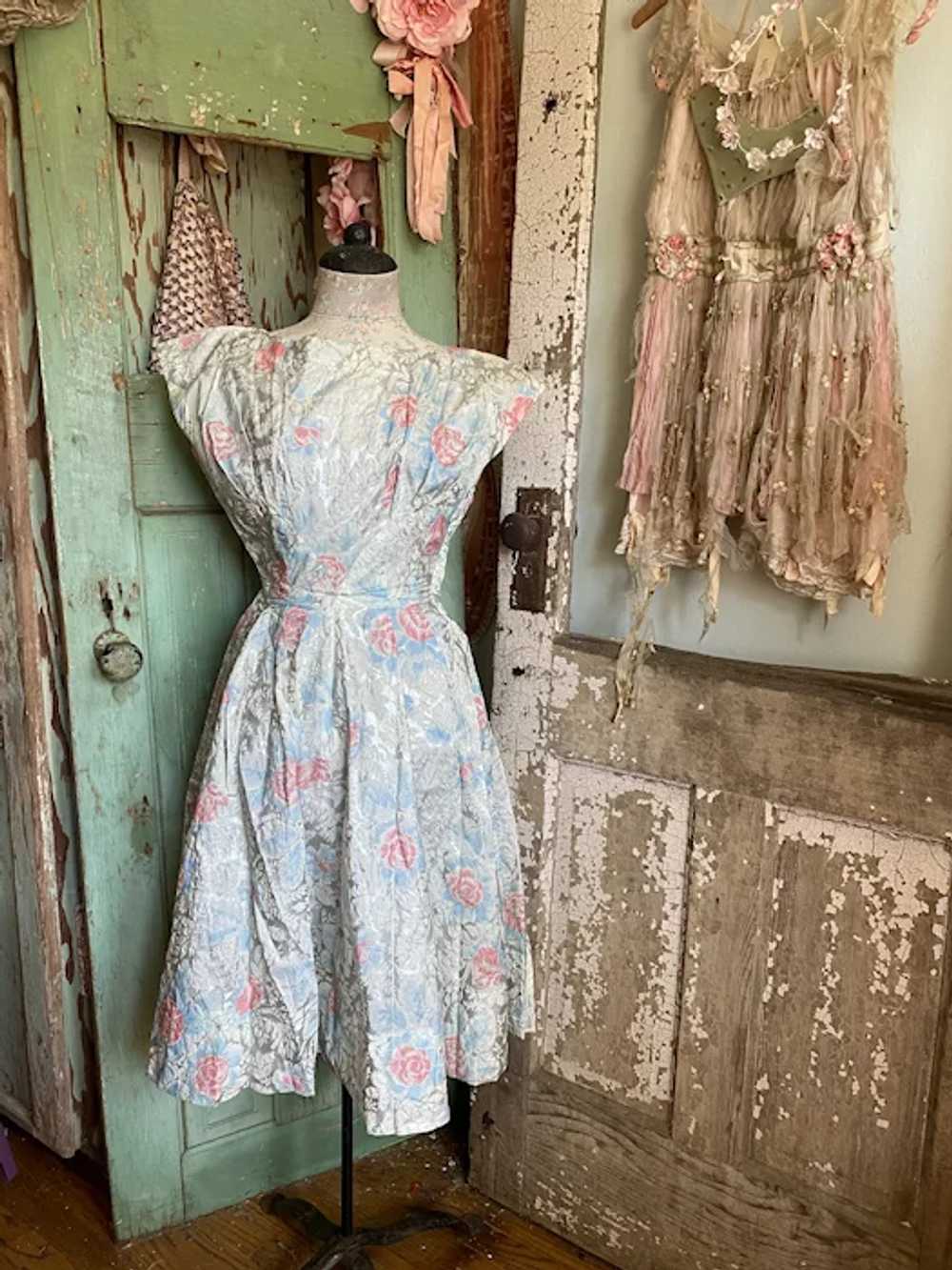 Bella Bordello AMAZING Vintage Late 40s Dress Sil… - image 7
