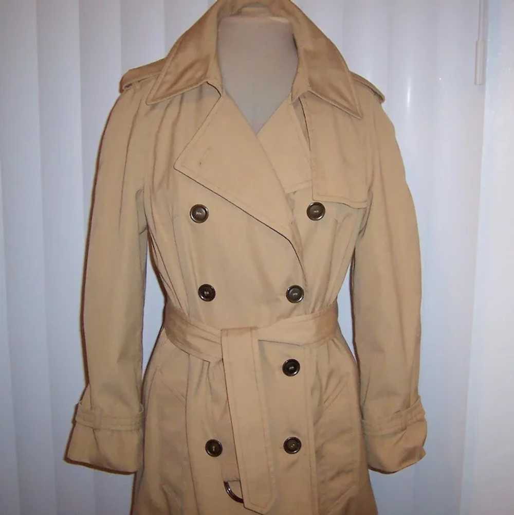 Classic Early 1970's London Fog Ladies Size 10 Tr… - image 5