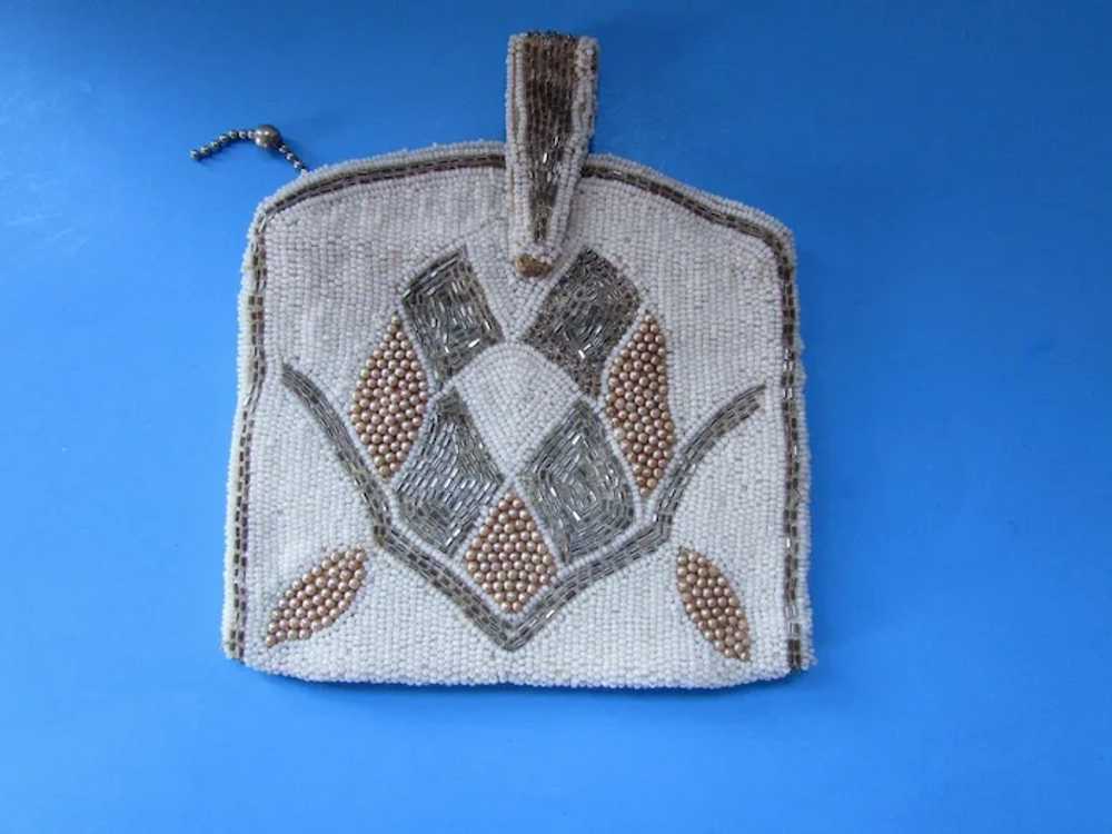 Vintage Beaded Evening Purse Clutch Style in Faux… - image 2