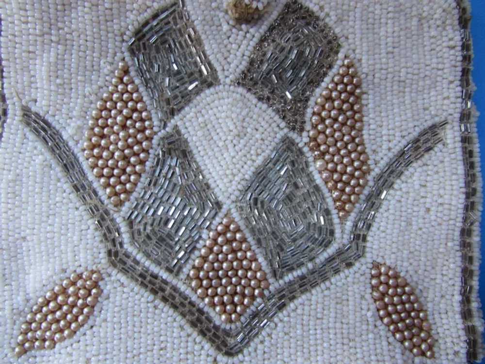 Vintage Beaded Evening Purse Clutch Style in Faux… - image 3