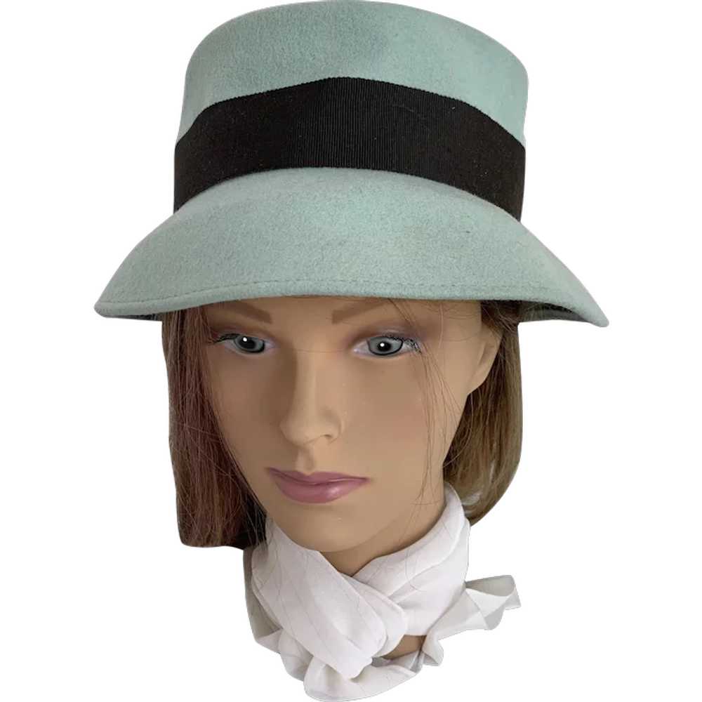 Mint and Chocolate Wool Bucket Hat by Neumann End… - image 1