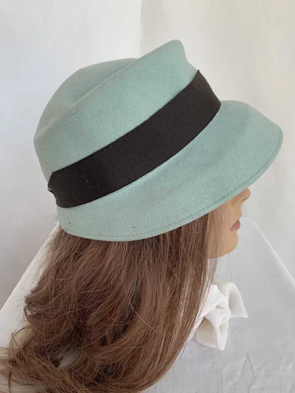 Mint and Chocolate Wool Bucket Hat by Neumann End… - image 3