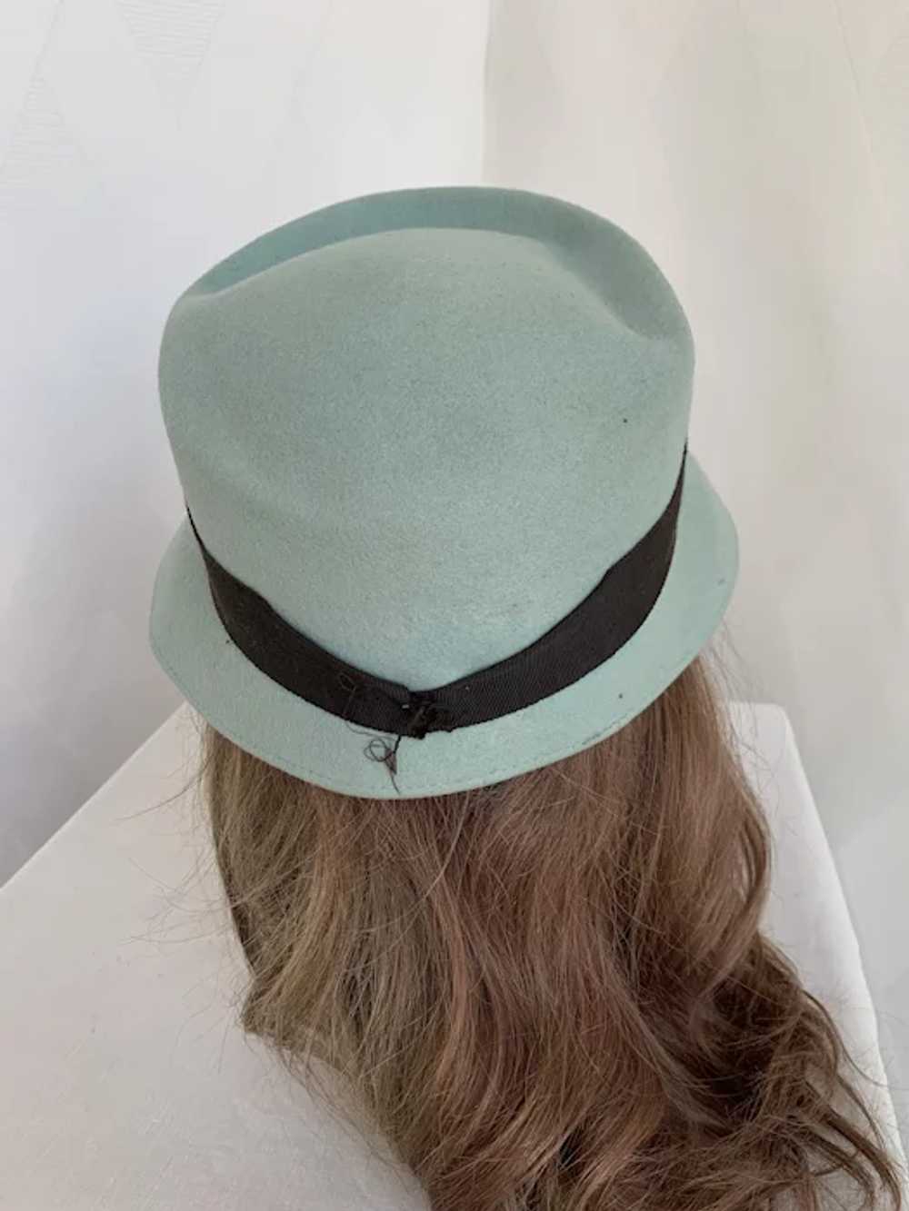 Mint and Chocolate Wool Bucket Hat by Neumann End… - image 4