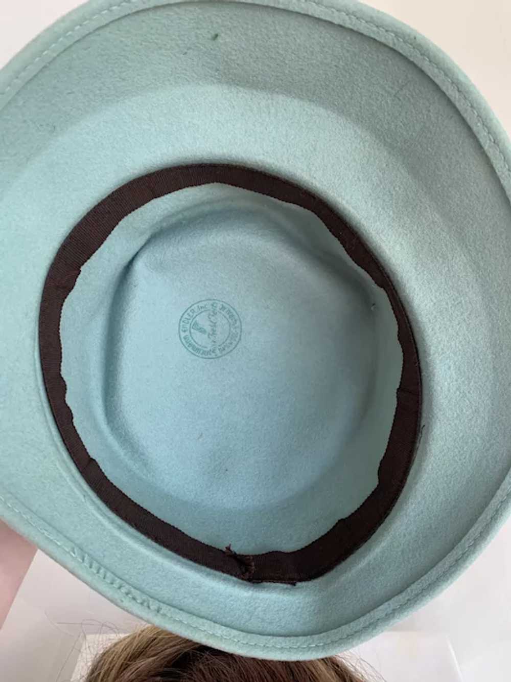 Mint and Chocolate Wool Bucket Hat by Neumann End… - image 7