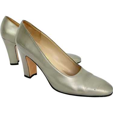 Pair Salvatore Ferragamo Leather Pumps - image 1