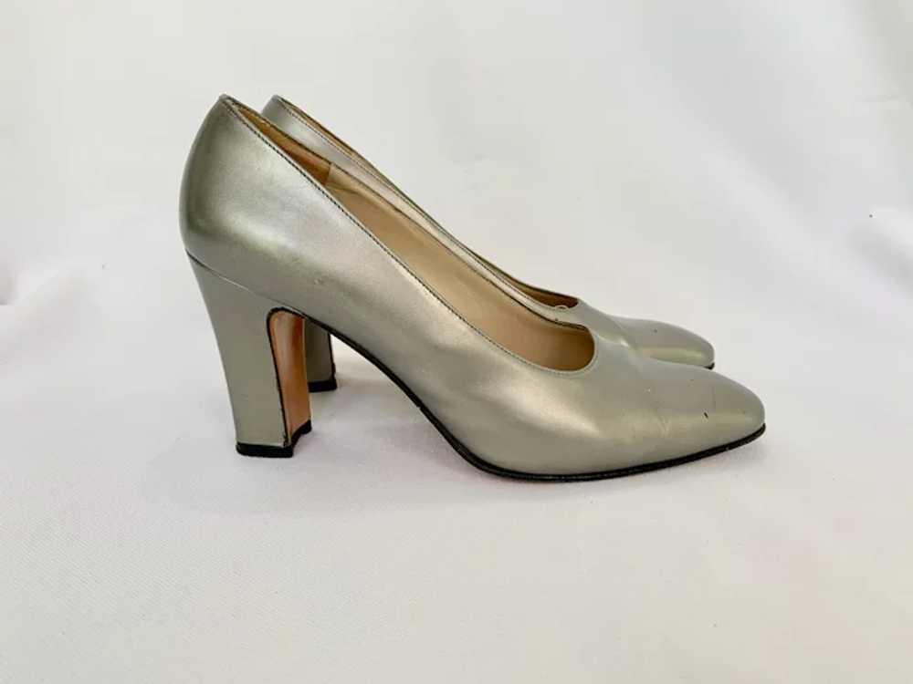 Pair Salvatore Ferragamo Leather Pumps - image 2