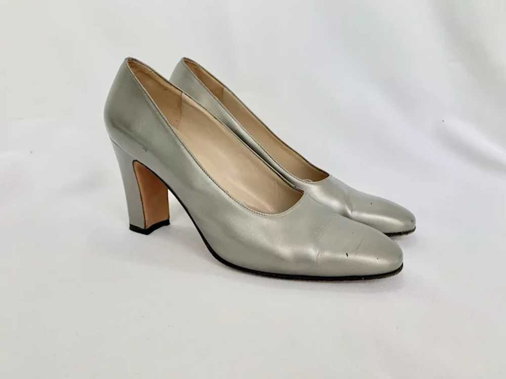 Pair Salvatore Ferragamo Leather Pumps - image 3