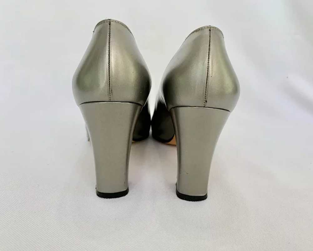 Pair Salvatore Ferragamo Leather Pumps - image 6