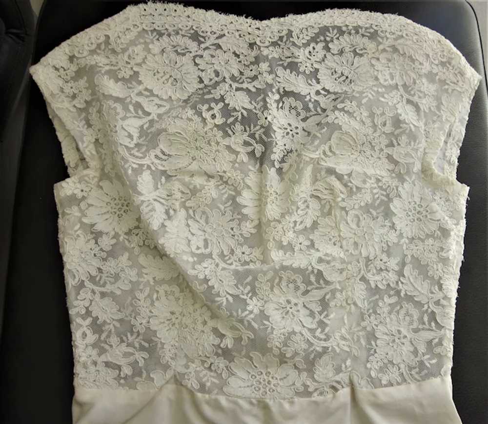 Pretty Vintage Hand Made Lacy Blouse Top - Excell… - image 2