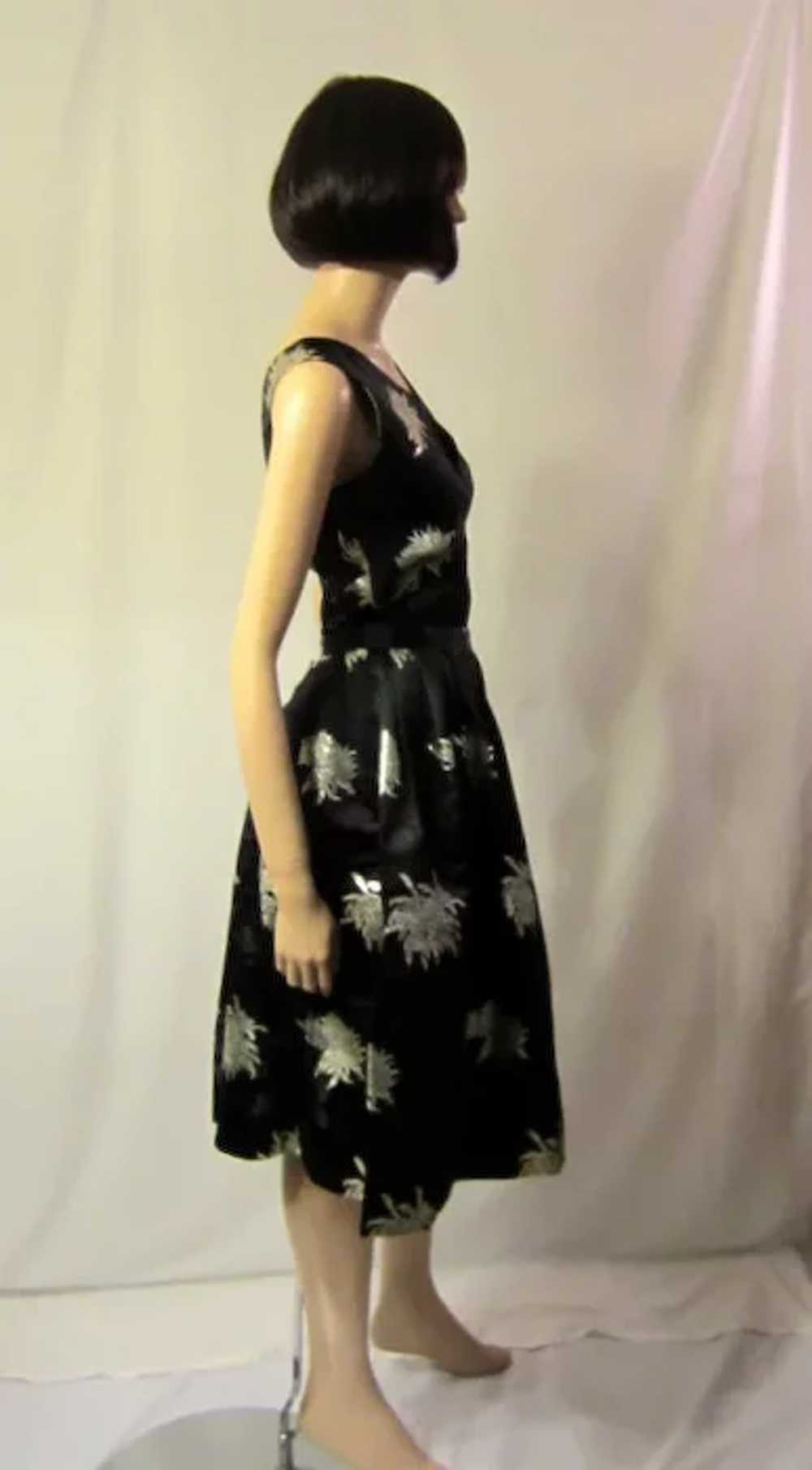 1960's Black and Silver Ensemble, Custom-Made in … - image 2