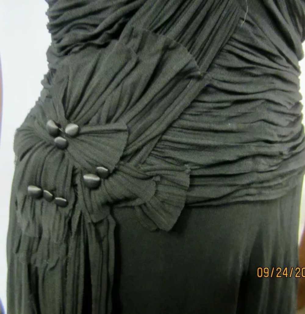 BCBGMAXAZRIA Black Floor Length Evening Gown with… - image 7