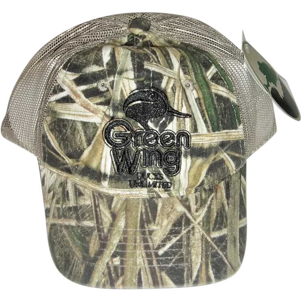 Ducks Unlimited Cap, Green Wing Camo Mesh Trucker… - image 1