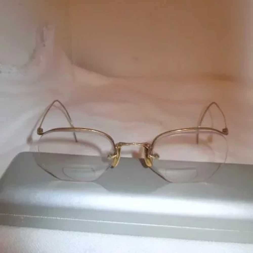 Two Pair of Old Eyeglasses Gold Fill Frames - image 3