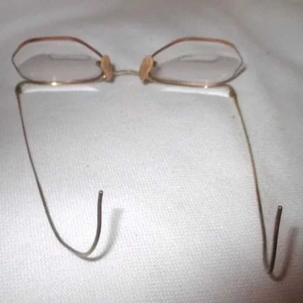 Two Pair of Old Eyeglasses Gold Fill Frames - image 5