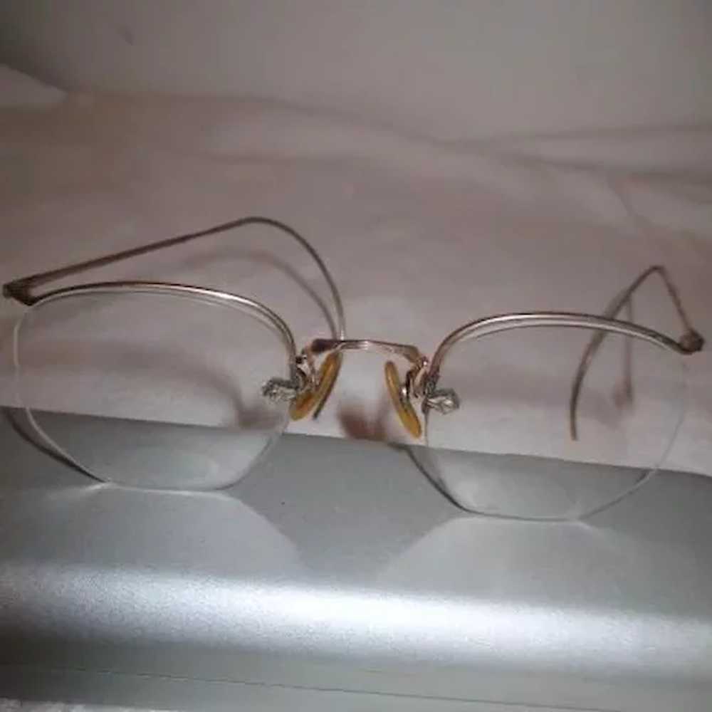 Two Pair of Old Eyeglasses Gold Fill Frames - image 9