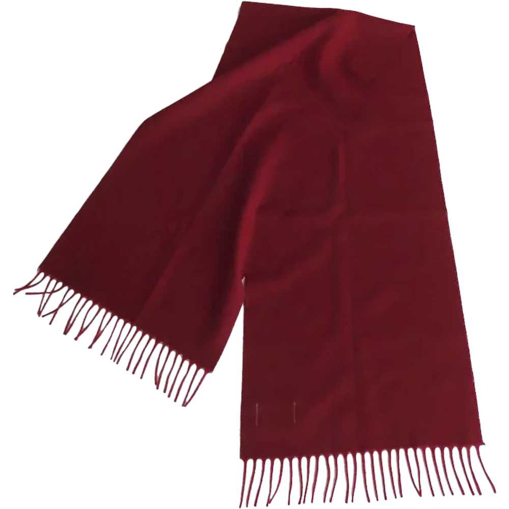 Pendleton Red Wool Plain Scarf - image 1
