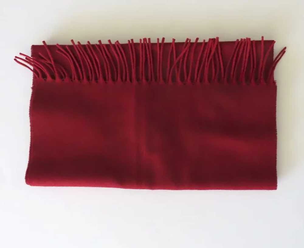 Pendleton Red Wool Plain Scarf - image 2